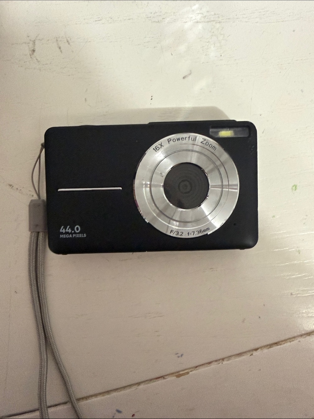 Amazon Black Compact Digital Camera with Silver Lens Ring